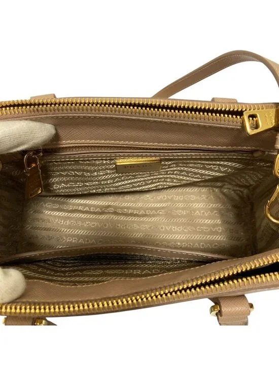 Prada Galleria Sapphia Leather Small 2-Way Shoulder Bag Light - Picture 10 of 16